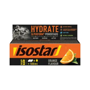 Isostar Hydrate & Perform Powertabs Orange Isotonic (10x12g) Apelsīnu