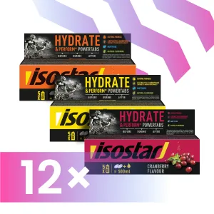 Isostar tablets Powertabs isotonic x 12 - Outlet
