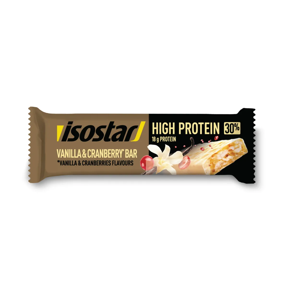 Isostar High Protein 30 Vanilla Cranberry Bar 55g Vaniļas un dzērveņu