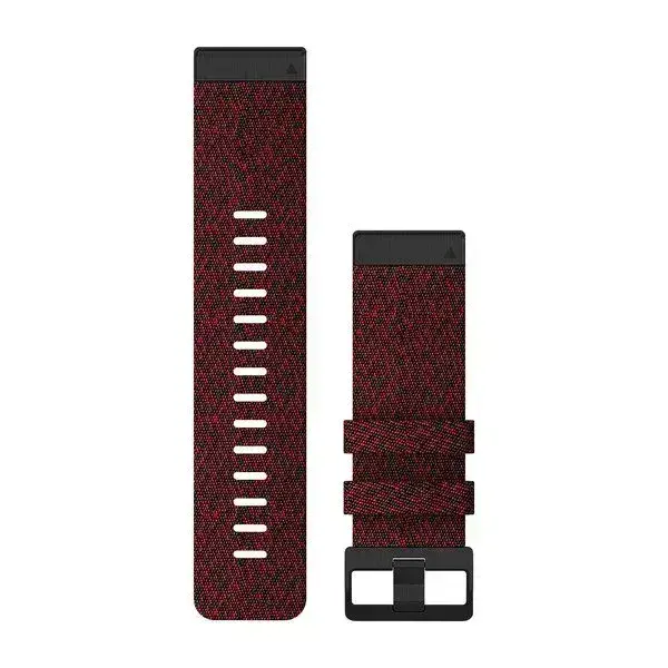 Garmin QuickFit 26 Watch Band Nylon Heathered Red 