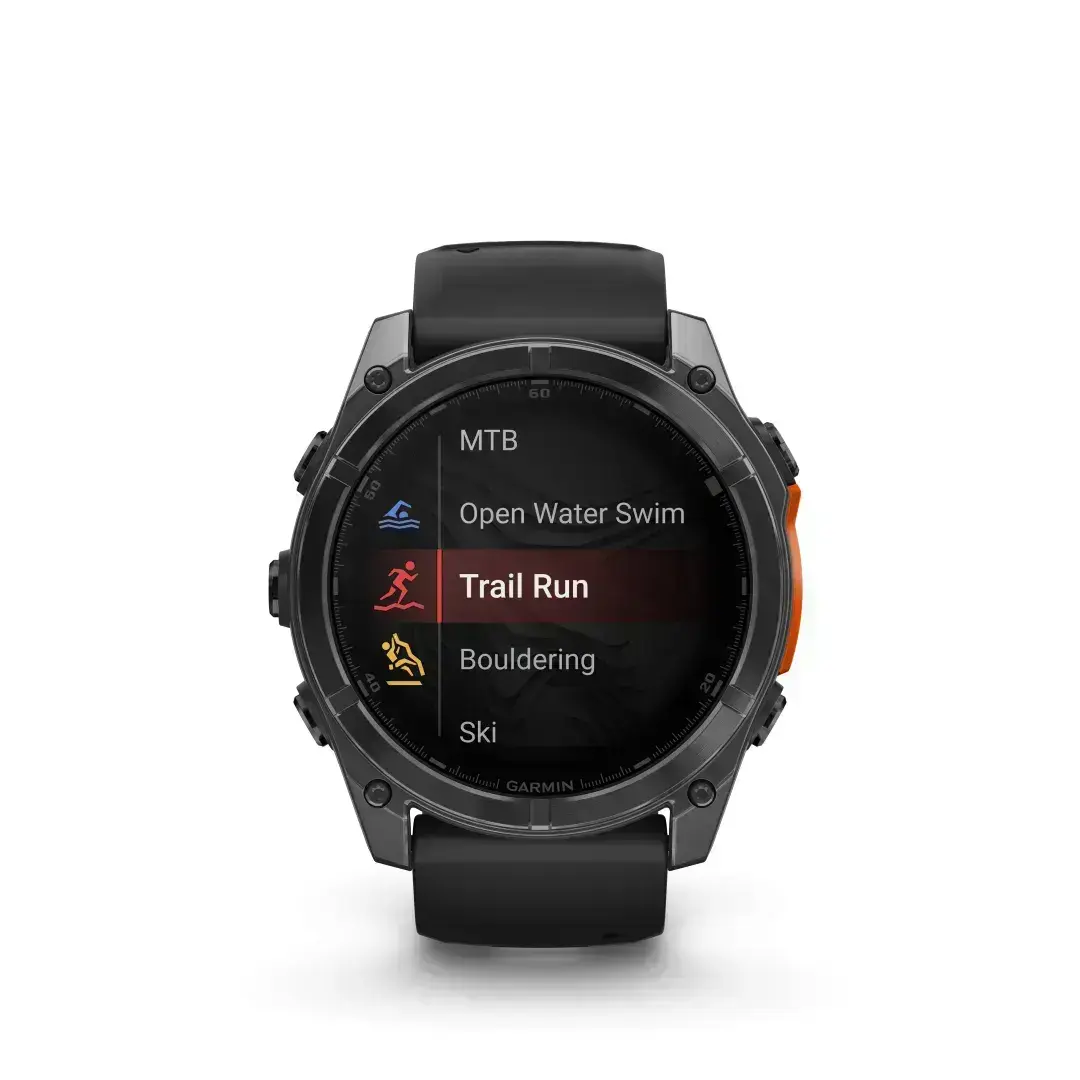 Garmin Fenix 8 AMOLED Slate Gray Black 51mm Akmens pelēkā krāsā ar melnu siksniņu 51mm