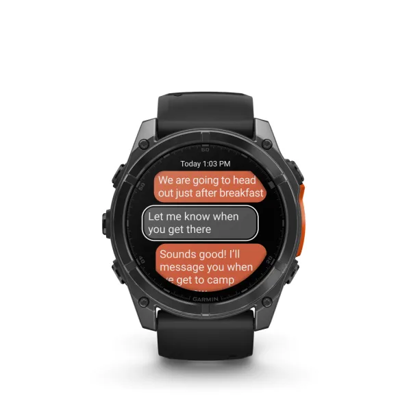 Garmin Fenix 8 AMOLED Slate Gray Black 51mm Akmens pelēkā krāsā ar melnu siksniņu 51mm