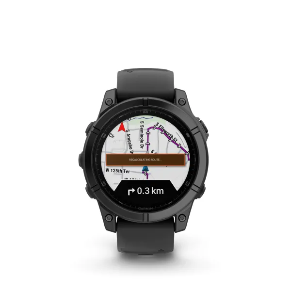 Garmin Fenix E AMOLED Slate Gray Black 47mm Zilganpelēka tērauda ar melnu siksniņu