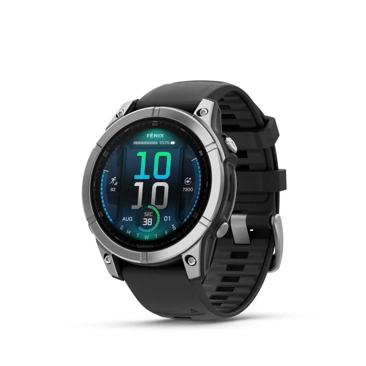 Garmin Fenix E AMOLED Stainless Steel Black 47mm Nerūsējoša tērauda ar melnu siksniņu