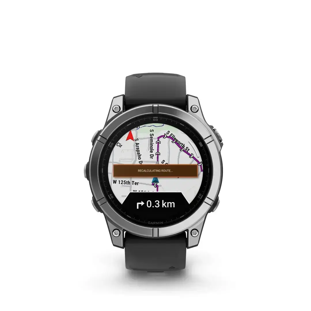 Garmin Fenix E AMOLED Stainless Steel Black 47mm Nerūsējoša tērauda ar melnu siksniņu