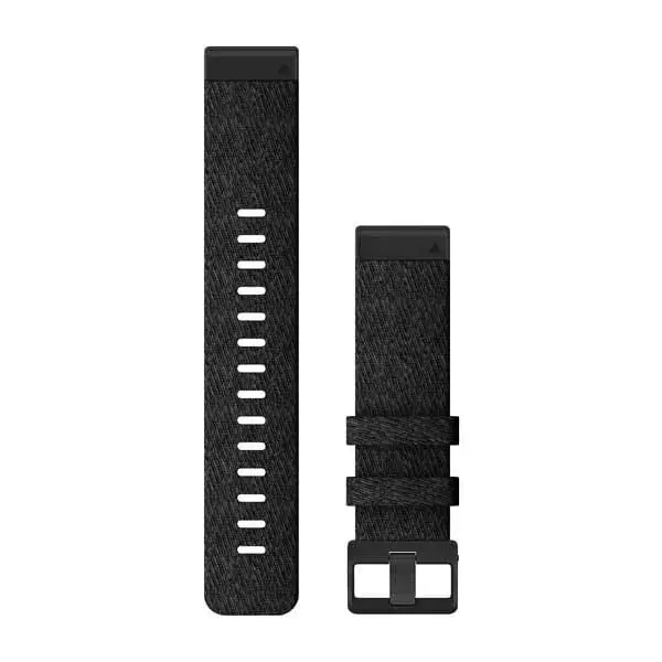 Garmin QuickFit 22 Watch Band Nylon Heathered Black 