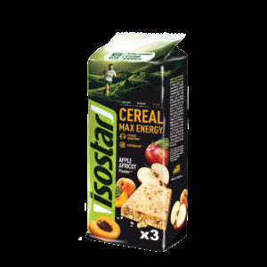 Isostar Cereal Max Energy Apple Apricot 55g x 3 (EXP. 31/05/2025) Ābolu, Aprikožu