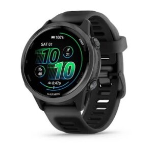 Garmin Forerunner 570 Slate Gray 42mm  Zilganpelēks alumīnijs ar caurspīdīgi melnu/melnu siksniņu