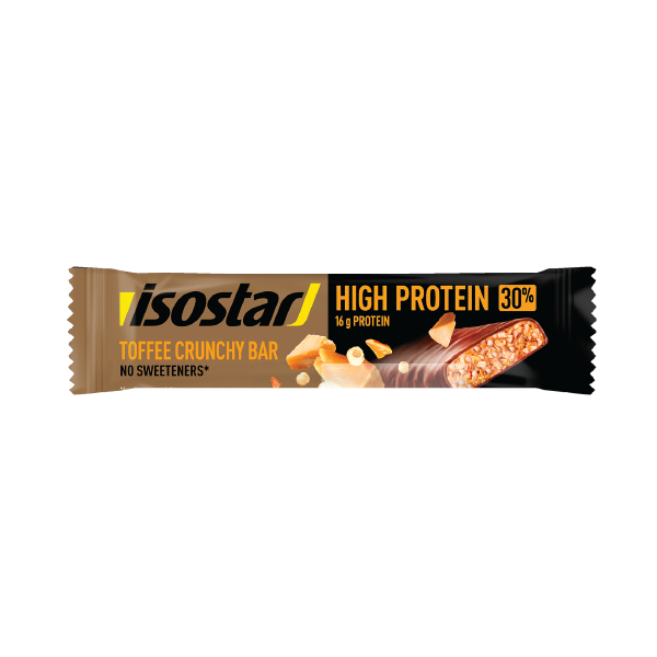 Isostar High Protein 30 Toffee Crunchy Bar 55g Karameļu