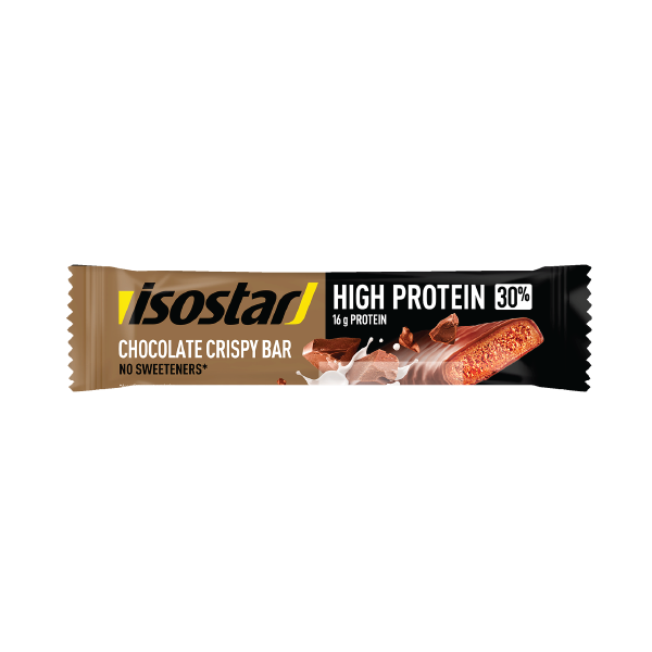 Isostar High Protein 30 Chocolate Crispy Bar 55g Šokolādes