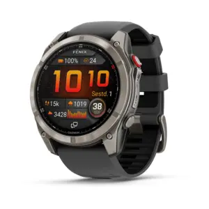 Garmin Fenix 8 Pro AMOLED Sapphire Graphite Black 51mm Titāns ar grafīta krāsas/melnu silikona siksniņu