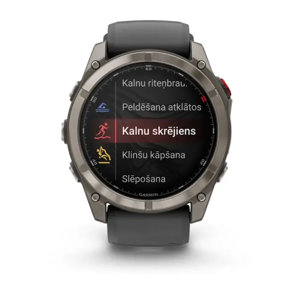 Garmin Fenix 8 Pro AMOLED Sapphire Graphite Black 51mm Titāns ar grafīta krāsas/melnu silikona siksniņu
