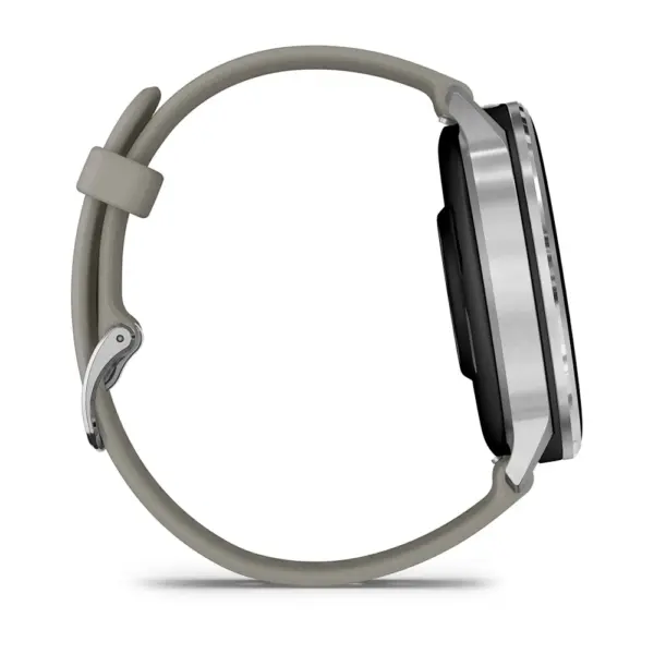 Venu 4 Silver Gray 45mm Sudraba krāsā ar sudraba pelēku silikona siksniņu 45mm