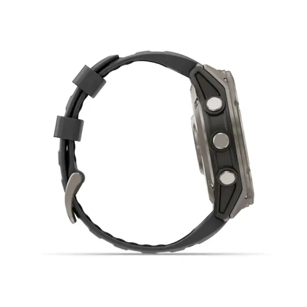Garmin Fenix 8 Pro AMOLED Sapphire Graphite Black 51mm Titāns ar grafīta krāsas/melnu silikona siksniņu