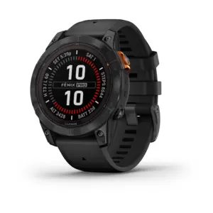 Garmin fēnix 7 Pro Solar Slate Gray Akmens pelēkā krāsā ar melnu siksniņu