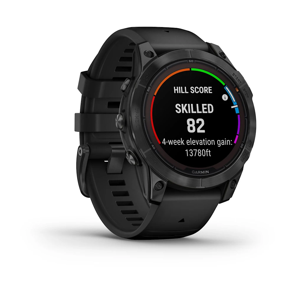 Garmin fēnix 7 Pro Solar Slate Gray Akmens pelēkā krāsā ar melnu siksniņu
