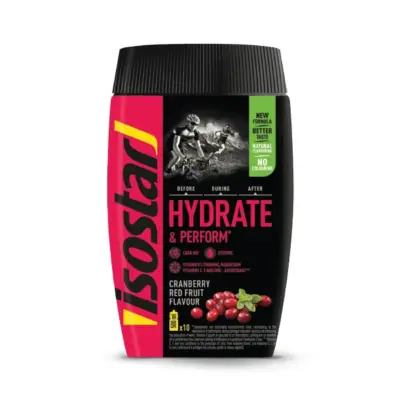 Isostar Hydrate & Perform Cranberry Red fruits 400g