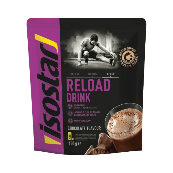 Isostar After Sport Reload Chocolate pulber 450g