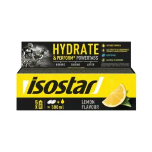 Isostar Hydrate & Perform Powertabs Lemon Isotonic (10x12g) Isostar Hydrate & Perform Powertabs Lemon Isotonic (10x12g)