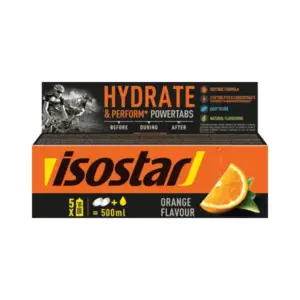 Isostar Hydrate & Perform Powertabs Orange Isotonic (10x12g) Isostar Hydrate & Perform Powertabs Orange Isotonic (10x12g)