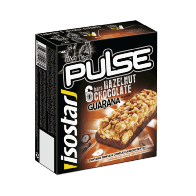 Isostar Pulse Hazelnut Chocolate Guarana bar 23g x 6
