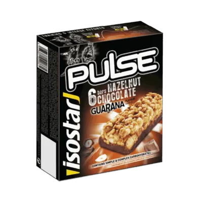 Isostar Pulse Hazelnut Chocolate Guarana bar 23g x 6