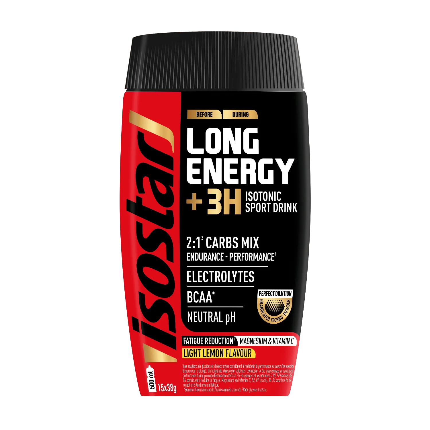 Isostar Long Energy Lemon 570g - Izotoniskie dzērieni