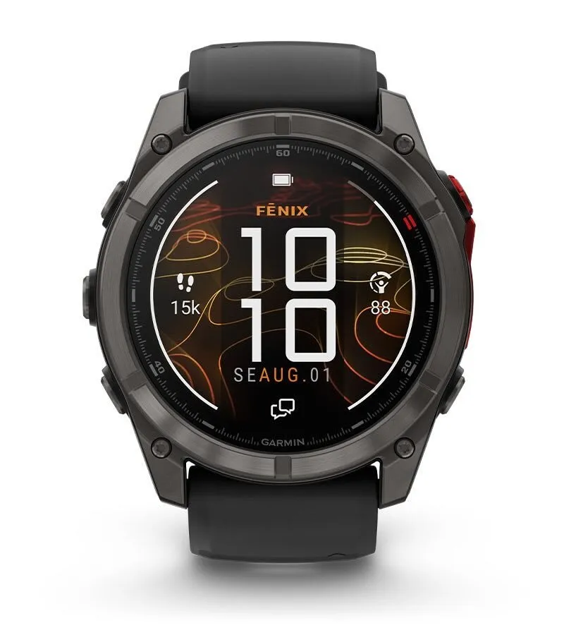 Garmin Fenix 8 Pro MicroLED Sapphire Carbon Gray Black 51mm - Multisportam