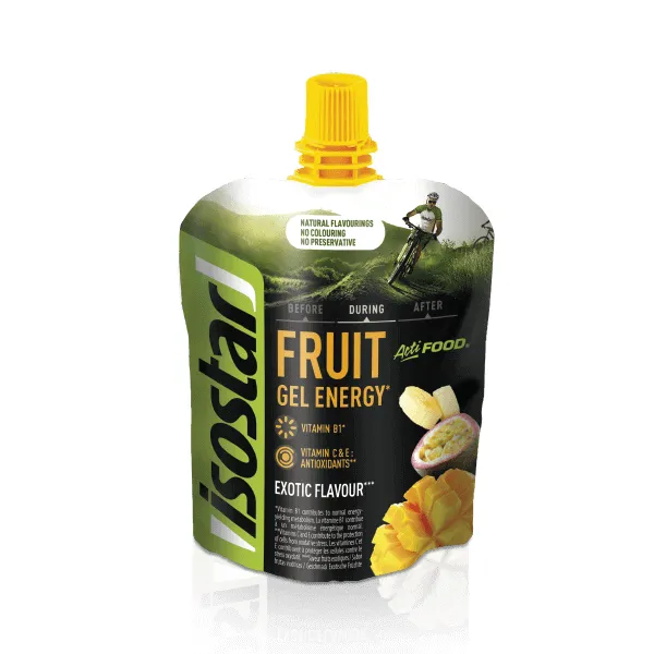 Isostar Actifood Exotic Fruit Geel Energy 90g
