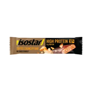 Isostar High Protein 30 batoniņš Toffee Crunchy 55g Isostar High Protein 30 batoniņš Toffee Crunchy 55g