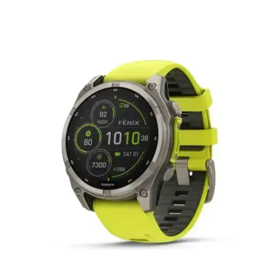 Garmin Fenix 8 Sapphire Solar Amp Yellow Graphite 47mm