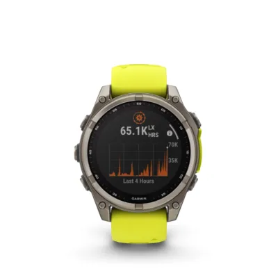 Garmin Fenix 8 Sapphire Solar Amp Yellow Graphite 51mm