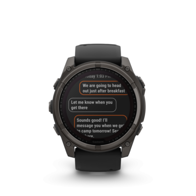 Garmin Fenix 8 Sapphire Solar Carbon Gray Black 51mm