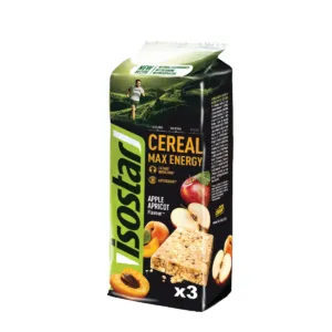 Isostar Cereal Max Energy Apple Apricot 55g x 3 Isostar Cereal Max Energy Apple Apricot 55g x 3