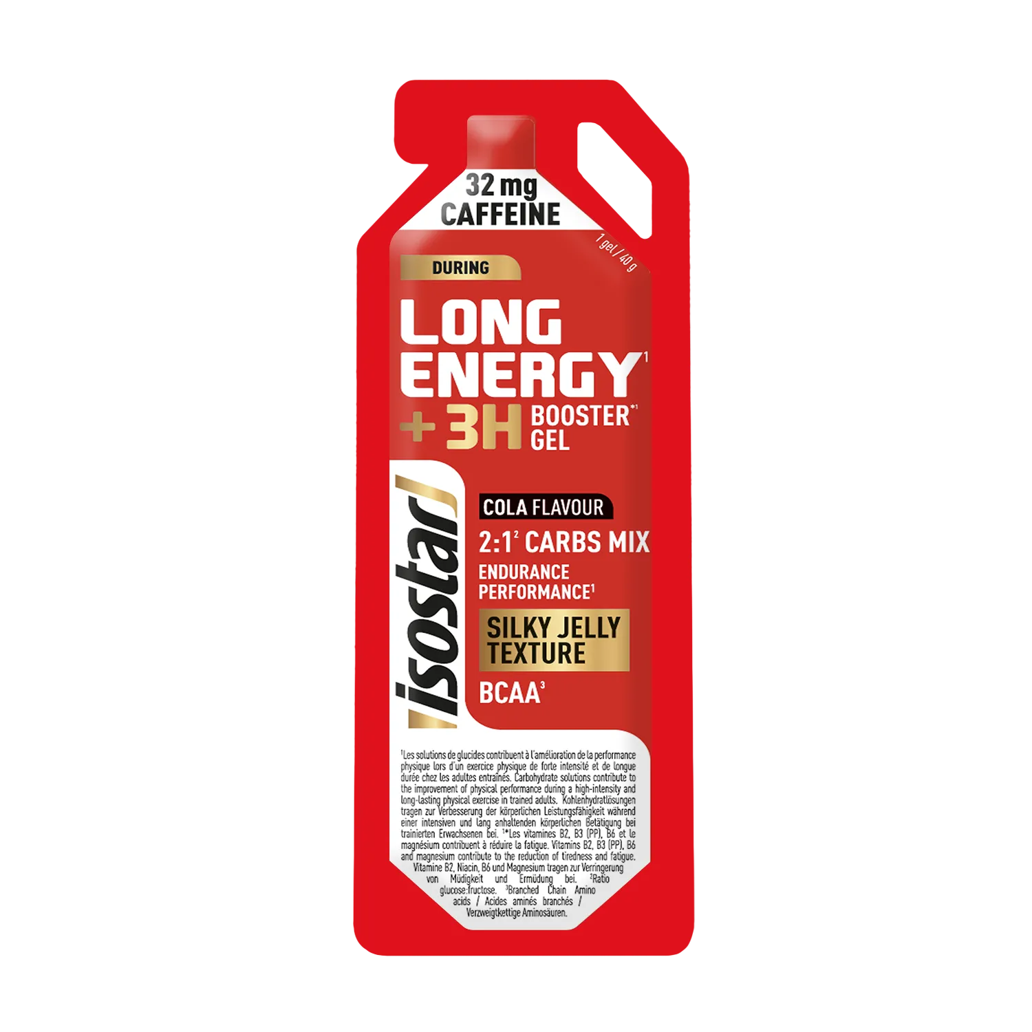 Isostar Long Energy Booster Gel +3H Cola 40g - Želejas un konfektes