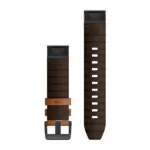 Garmin QuickFit 22 Watch Band Chestnut Leather