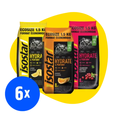 Isostar pulveris Hydrate & Perform Ecosize 1.5kg x 6