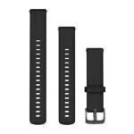 Garmin Quick Release 18 mm siksniņa, melna silikona / slate