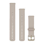 Ātri atvienojamas pulksteņa siksniņas (18 mm), Franču pelēks, maiga zelta krāsas detaļām