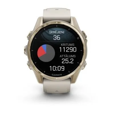 Garmin Fenix 8 AMOLED Sapphire Soft Gold Gray 43mm