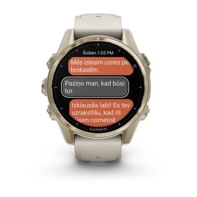 Garmin Fenix 8 AMOLED Sapphire Soft Gold Gray 43mm