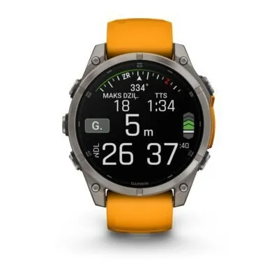 Garmin Fenix 8 AMOLED Sapphire Graphite Orange 47mm