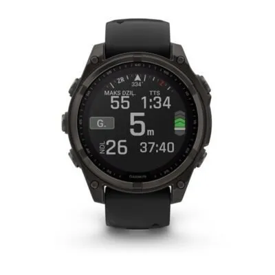 Garmin Fenix 8 Sapphire Solar Carbon Gray 47mm