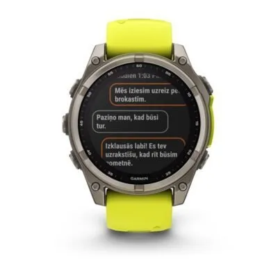 Garmin Fenix 8 Sapphire Solar Amp Yellow Graphite 47mm