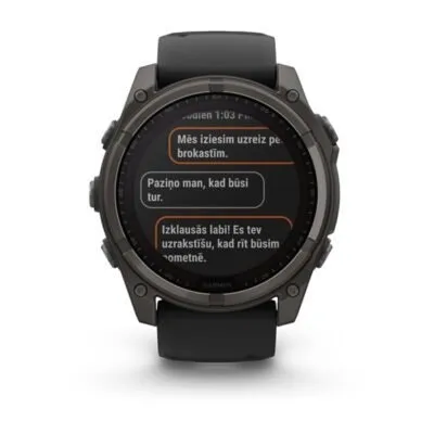 Garmin Fenix 8 Sapphire Solar Carbon Gray Black 51mm