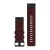 Garmin QuickFit 26 Watch Band Heathered Red Nylon