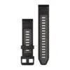Garmin QuickFit 20 Watch Band Black / Pebble Gray Silicone