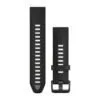Garmin QuickFit 20 Watch Band Black / Pebble Gray Silicone