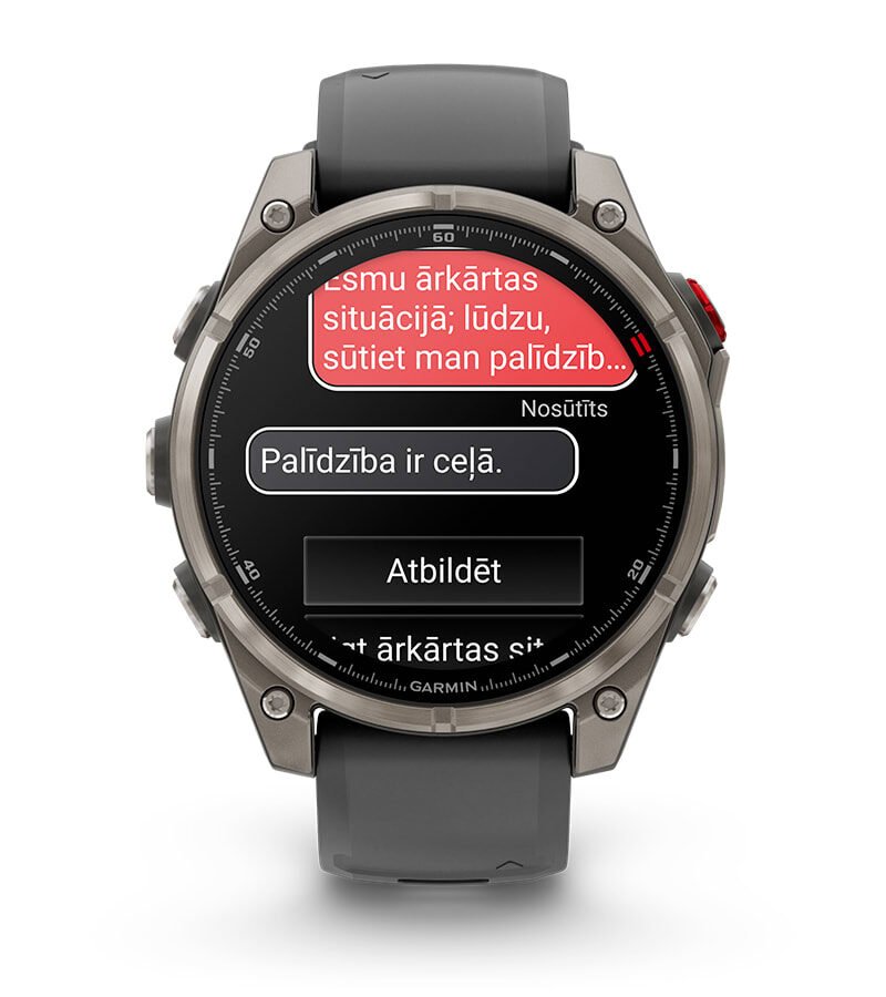 SOS ZIŅOJUMI UN REAĢĒŠANAS CENTRS GARMIN RESPONSE℠