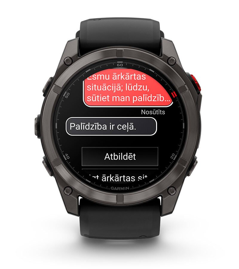 SOS ZIŅOJUMI UN REAĢĒŠANAS CENTRS GARMIN RESPONSE℠